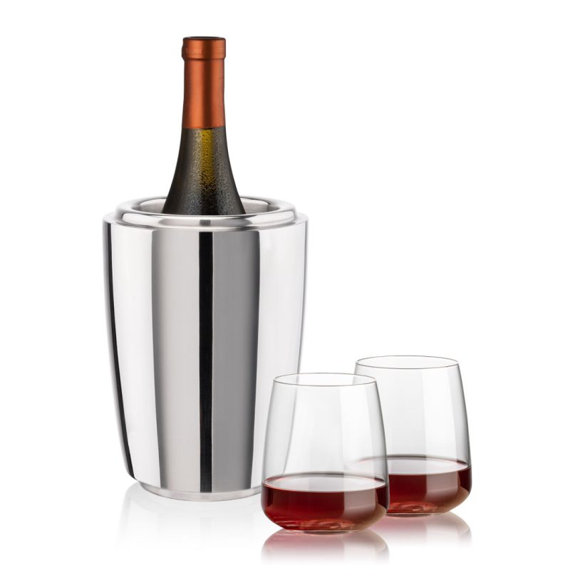 Pescara Wine Cooler & Dunhill Stemless Wine Set - 4