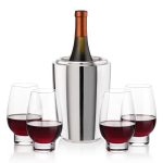 Pescara Wine Cooler & Glenarden Stemless Wine Set - 5