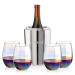 Pescara Wine Cooler & Miami Stemless Wine Set - 2
