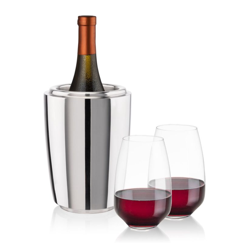 Pescara Wine Cooler & Oldham Stemless Wine Set - 4