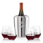 Pescara Wine Cooler & Reina Stemless Wine Set - 2