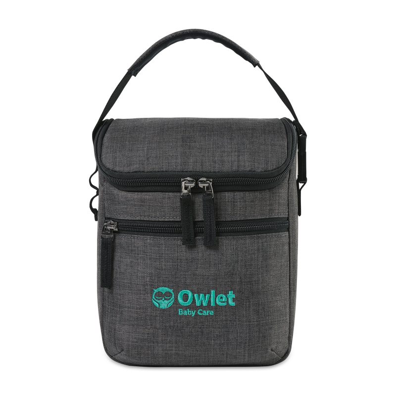 Reagan Baby Bottle Cooler - Charcoal Heather - 2