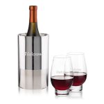Catania Wine Cooler & Glenarden Stemless Wine Set