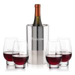 Catania Wine Cooler & Glenarden Stemless Wine Set - 2