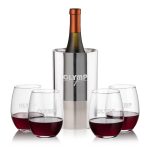 Catania Wine Cooler & Stanford Stemless Wine Set - 2