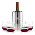 Catania Wine Cooler & Tucson Stemless Wine Set - 2