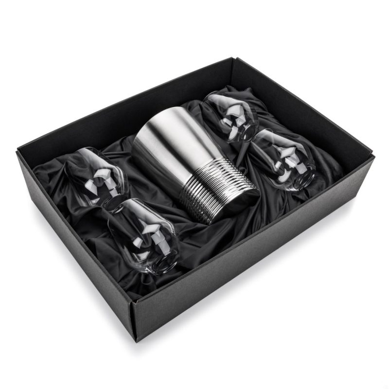 Genoa Wine Cooler & Boston Stemless Wine Set - 3