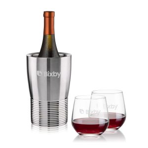 Genoa Wine Cooler & Garland Stemless Wine Set