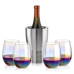Genoa Wine Cooler & Miami Stemless Wine Set - 5