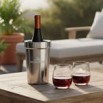 Milano Wine Cooler & Crestview Stemless Wine Set - 4