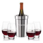 Milano Wine Cooler & Glenarden Stemless Wine Set - 2