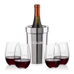 Milano Wine Cooler & Laurent Stemless Wine Set - 2