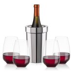 Milano Wine Cooler & Oldham Stemless Wine Set - 5