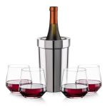 Milano Wine Cooler & Tucson Stemless Wine Set - 5