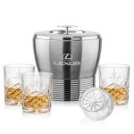 Genoa Ice Bucket & Brinkley On-the-Rocks Set - 2