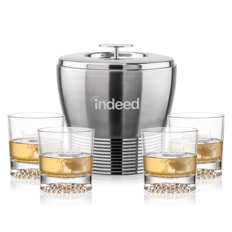 Genoa Ice Bucket & Buxton On-the-Rocks Set - 2