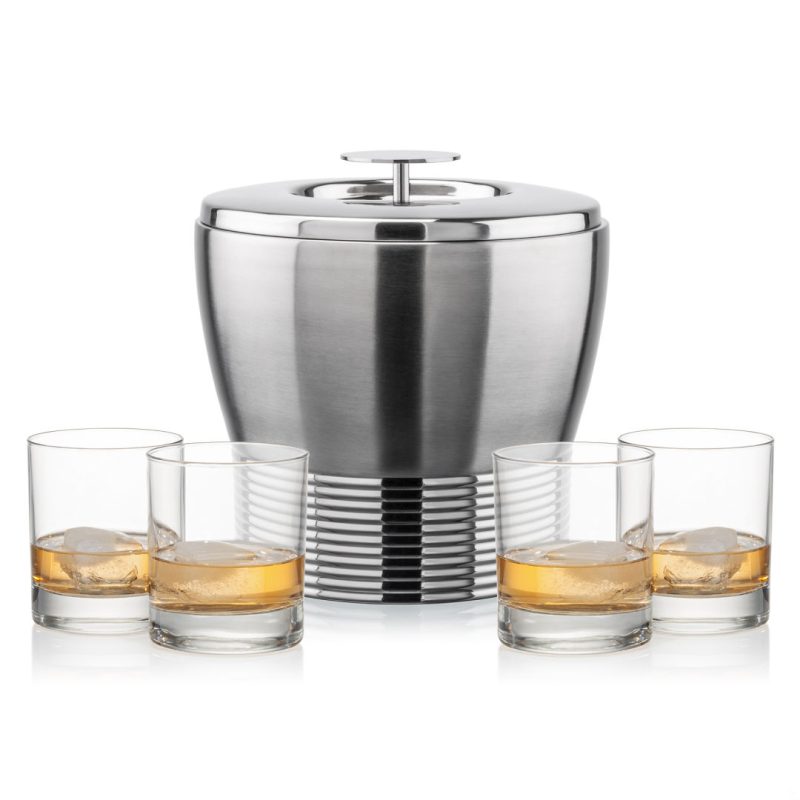 Genoa Ice Bucket & Chelsea On-the-Rocks Set - 5