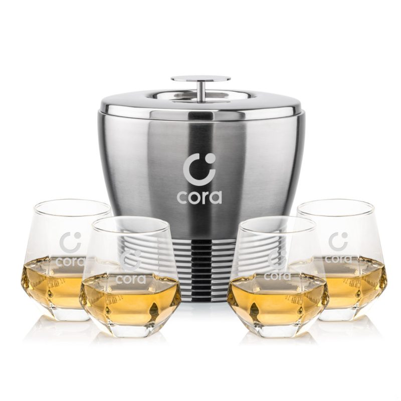 Genoa Ice Bucket & Hartsdale On-the-Rocks Set - 2