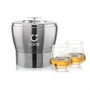 Genoa Ice Bucket & Hartsdale On-the-Rocks Set