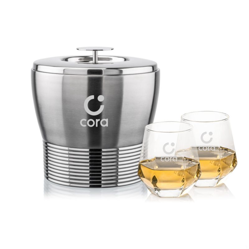 Genoa Ice Bucket & Hartsdale On-the-Rocks Set