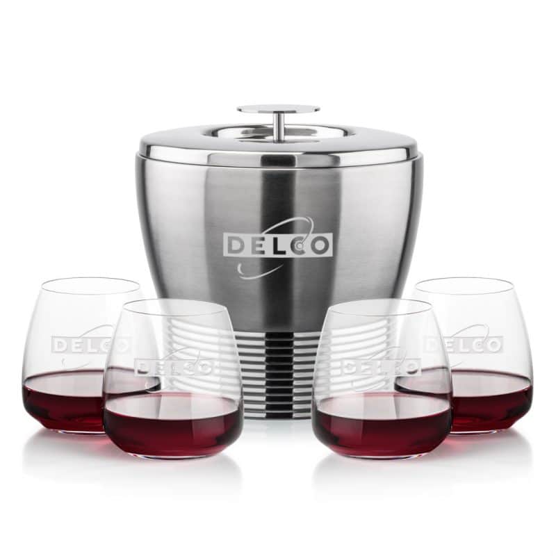 Genoa Ice Bucket & Hogarth On-the-Rocks Set - 2