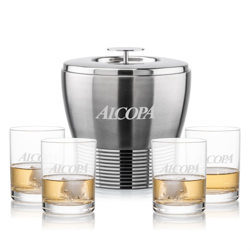 Genoa Ice Bucket & Monterey On-the-Rocks Set - 2