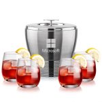 Genoa Ice Bucket & Salem On-the-Rocks Set - 2