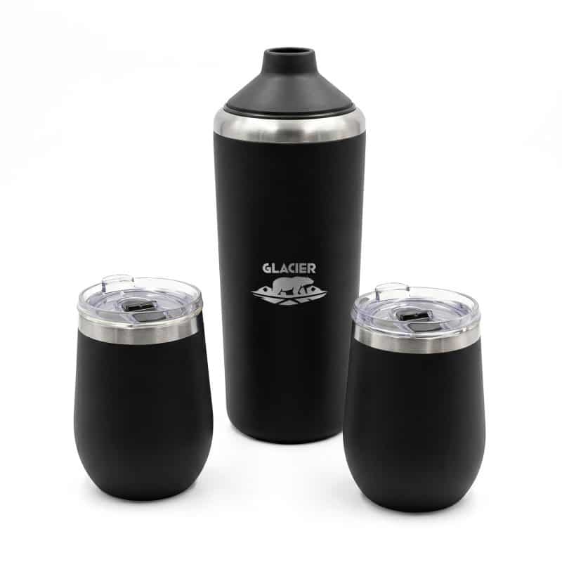Glacier Stainless Steel Wine Chiller And Tumbler Set
